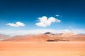 Desert landscape on plateau Altiplano, Bolivia Royalty Free Stock Photo