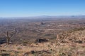 Desert landscape of Saguaro National Park, Arizona.