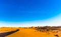 Desert landscape of the Sahara next to Mhamid in Morocco Royalty Free Stock Photo