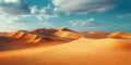 Desert Landscape Sand Dunes Sky Nature Royalty Free Stock Photo