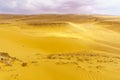 Desert landscape and sand dunes in the Uvda valley Royalty Free Stock Photo