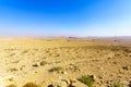 Desert landscape in Sde Boker, the Negev Desert Royalty Free Stock Photo