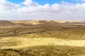 Desert landscape in Sde Boker, the Negev Desert Royalty Free Stock Photo