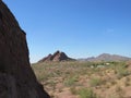 Desert landscape seen from Papago Park in Arizona Royalty Free Stock Photo