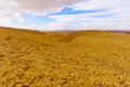 Desert landscape in the Uvda valley Royalty Free Stock Photo