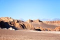 Desert Landscape, Valley of the Moon, Atacama, Chile Royalty Free Stock Photo