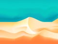 Desert landscape vector Royalty Free Stock Photo