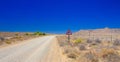 Desert landscape view in the Karoo of South Africa Royalty Free Stock Photo