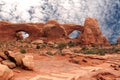 Desert Landscapes,Arches National Park Royalty Free Stock Photo