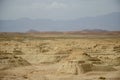 Desert landscapes in Morocco, desolate lands with paths that lead to remote and unexplored corners Royalty Free Stock Photo