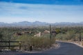 Desert life in Scottsdale,Az with view looking at Pheonix Royalty Free Stock Photo