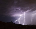 Desert Lightning Royalty Free Stock Photo