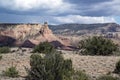 Desert mesa southwest sandstone rock formations in Northern New Mexico central