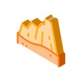 Desert Mountain isometric icon vector illustration