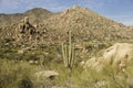 Desert mountain landscape near Phoenix,Scottsdale,AZ Royalty Free Stock Photo