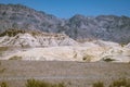 Desert and mountain landscape of Panamint Mountain range in Death Valley National Park Royalty Free Stock Photo