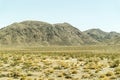 Desert and mountain landscape view in Nevada.