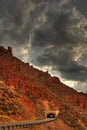 Desert Mountain Tunnel Royalty Free Stock Photo