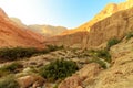 Desert mountains in Ein Gedi National Nature Reserve, Royalty Free Stock Photo