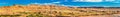 Desert and mountains near Ait Ben Haddou village in Morocco Royalty Free Stock Photo