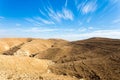 Desert mountains ridge cliffs, south Israel landscape.