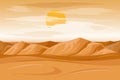 Desert mountains sandstone background vector illustration