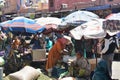 Desert nomads in the city to sell