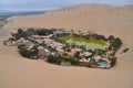 Desert oasis in Peru Royalty Free Stock Photo