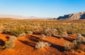 Desert over sunset, Nevada Royalty Free Stock Photo