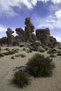 Desert panorama sand and rock formation