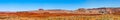 Desert Panorama Utah Highway by Goosneck State Park Royalty Free Stock Photo