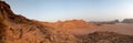 Desert panorama - Wadi Rum, Jordan Royalty Free Stock Photo