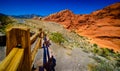 Desert Path Red Rock Nevada Royalty Free Stock Photo
