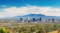 desert phoenix arizona aerial Royalty Free Stock Photo