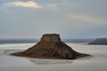 On the Ustyurt Plateau. Karyndzharyk hollow. Royalty Free Stock Photo