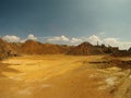 DESERT AND PRECIPICES. Royalty Free Stock Photo