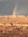 Desert Rainbow landscape Royalty Free Stock Photo