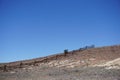 Desert ranchland with wooden fence Royalty Free Stock Photo