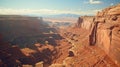 desert red landscape canyon Royalty Free Stock Photo