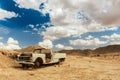 Desert Relic. Old Car rusting away in the desert Royalty Free Stock Photo