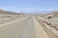 Desert road on Atacama, Chile Royalty Free Stock Photo