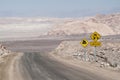 Desert road on Atacama, Chile Royalty Free Stock Photo