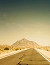 Desert road in Death Valley National Park, California