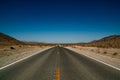 Desert road highway in death valley national park Royalty Free Stock Photo