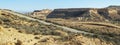 Desert Road Leading to Nahal Zin in Southern Israel Royalty Free Stock Photo