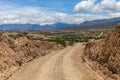 Desert Road: A rough dirt way Royalty Free Stock Photo