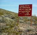 Desert Road Sign Humor