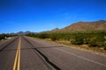 Desert Road Sonora desert Arizona Royalty Free Stock Photo