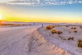 White Sands New Mexico Desert Sunset Landscape Royalty Free Stock Photo