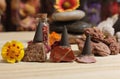 Desert Rose Rocks From Oklahoma on Meditation Table